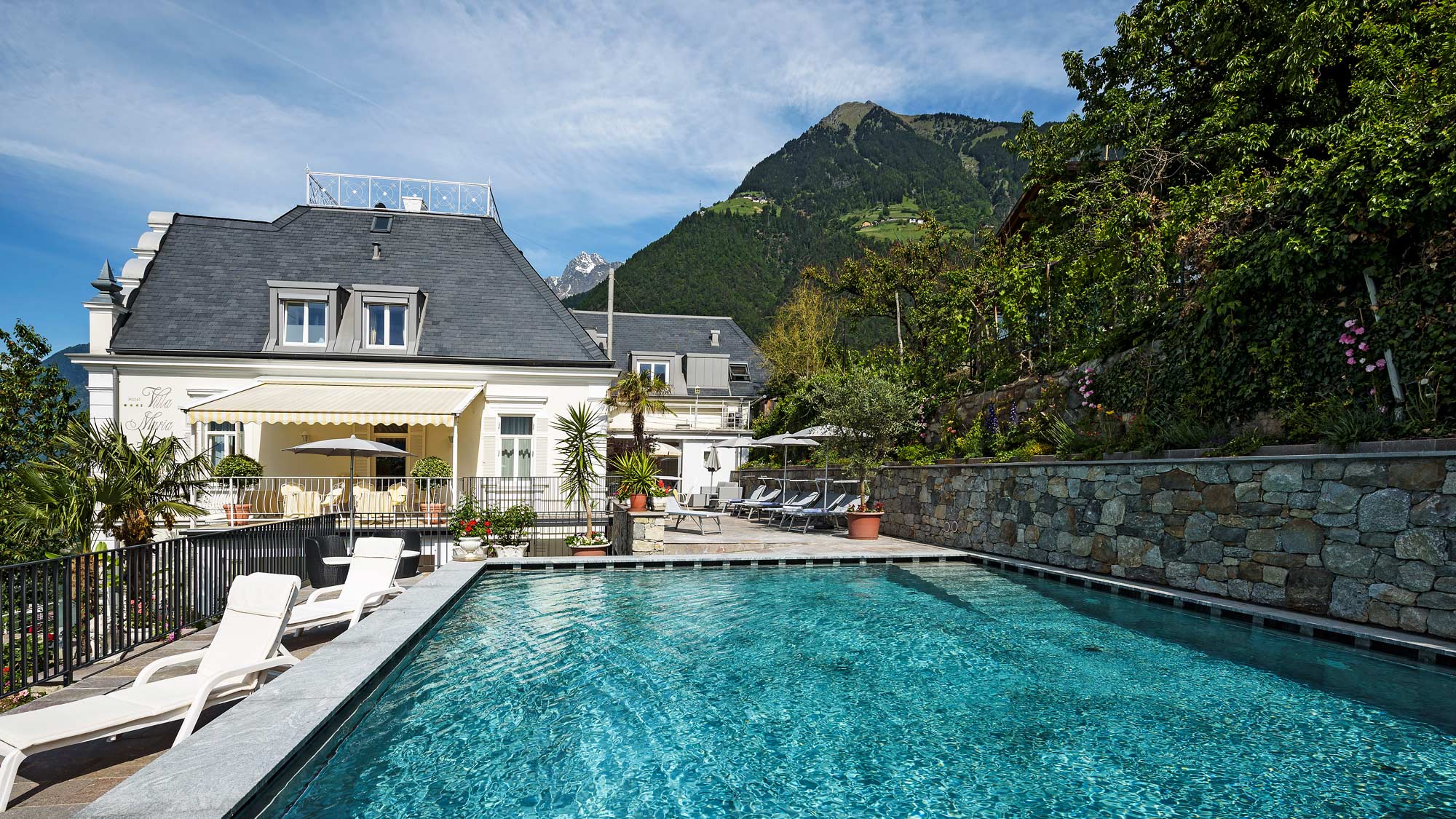 Piscina all'albergo Villa Maria